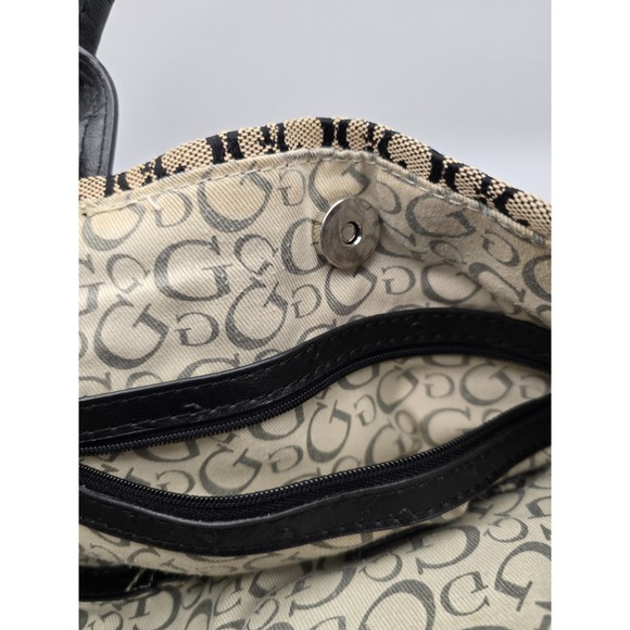 Vintage Guess Monogram Tote | Y2K Mob Wife Core - Picture 5 of 8